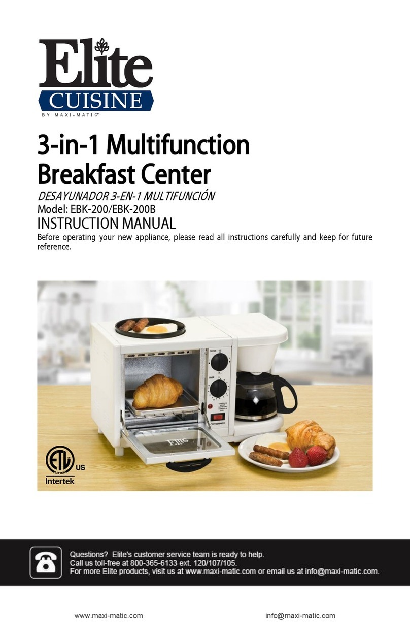 Maxi-matic Elite CUISINE EBK-200B instruction manual Maxi-matic Elite CUISINE EBK-200B instruction manual