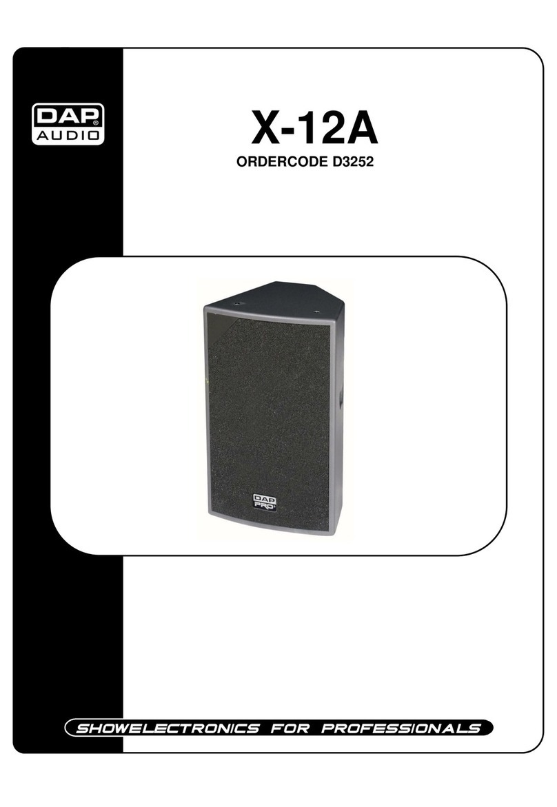DAPAudio X-12A User manual