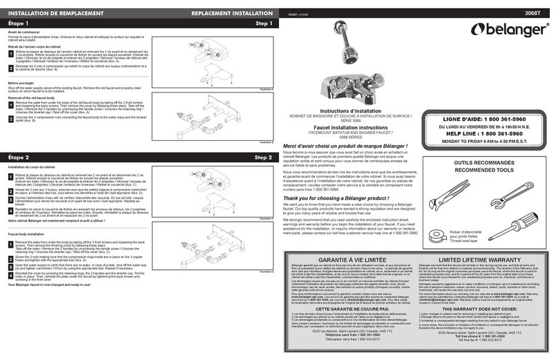 Belanger 3068T installation instructions