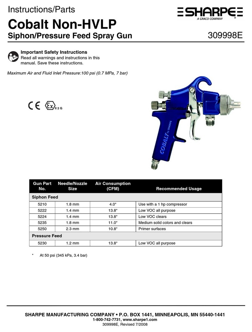 Graco Sharpe 5210 Parts list manual