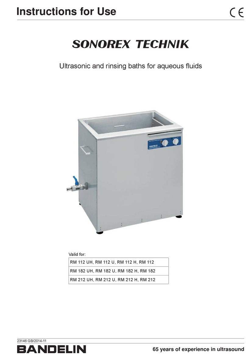 BANDELIN SONOREX TECHNIK RM 112 UH Instructions for use