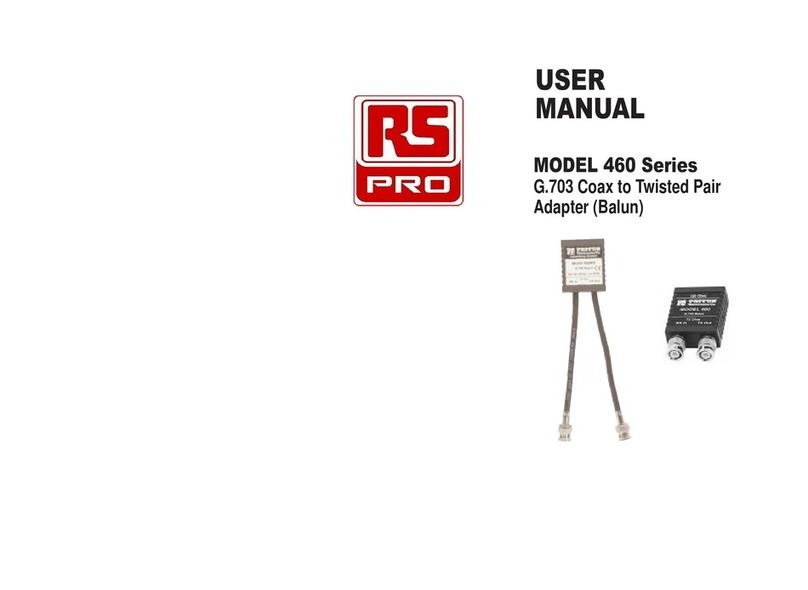 RS PRO 460 Series user manual