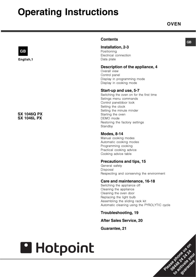 Hotpoint SX 1046Q PX operating instructions