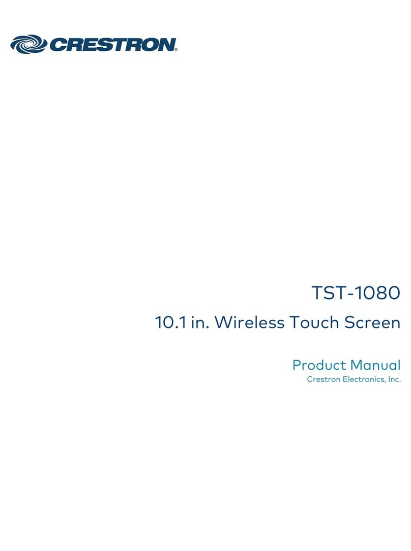 Crestron TST-1080 User manual