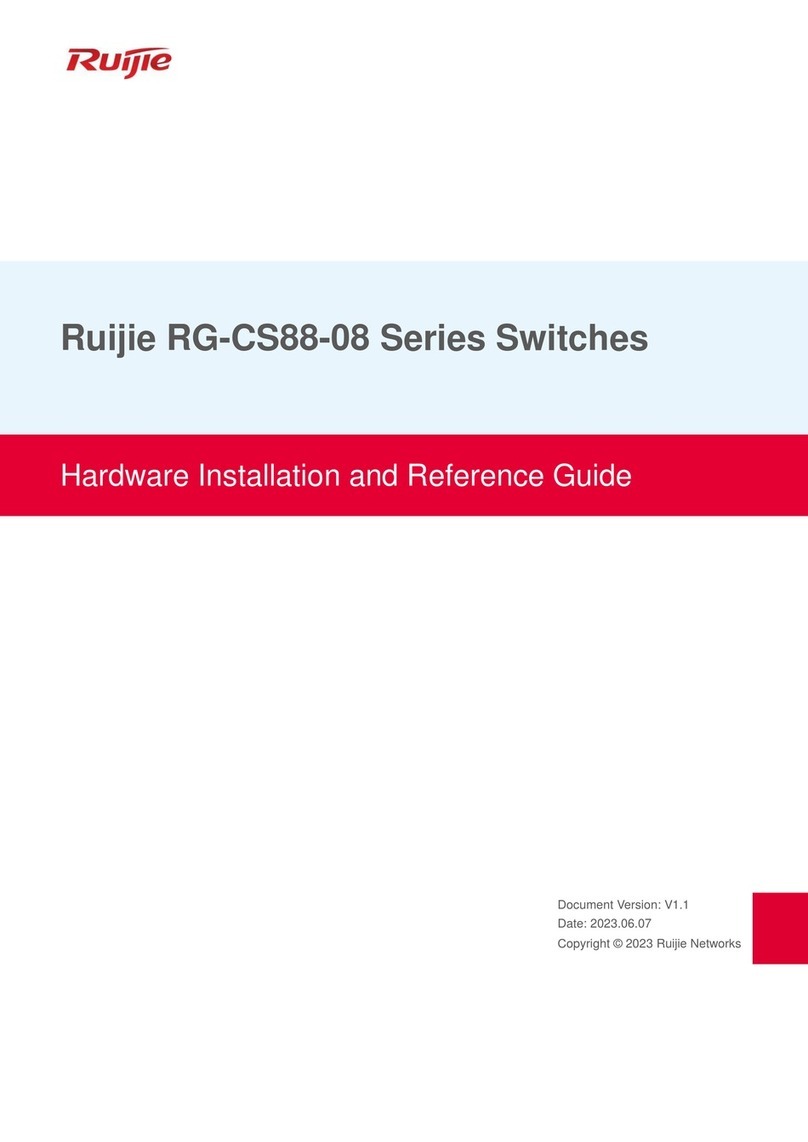 Ruijie RG-CS88-08 Series Hardware installation and reference guide Ruijie RG-CS88-08 Series Hardware installation and reference guide