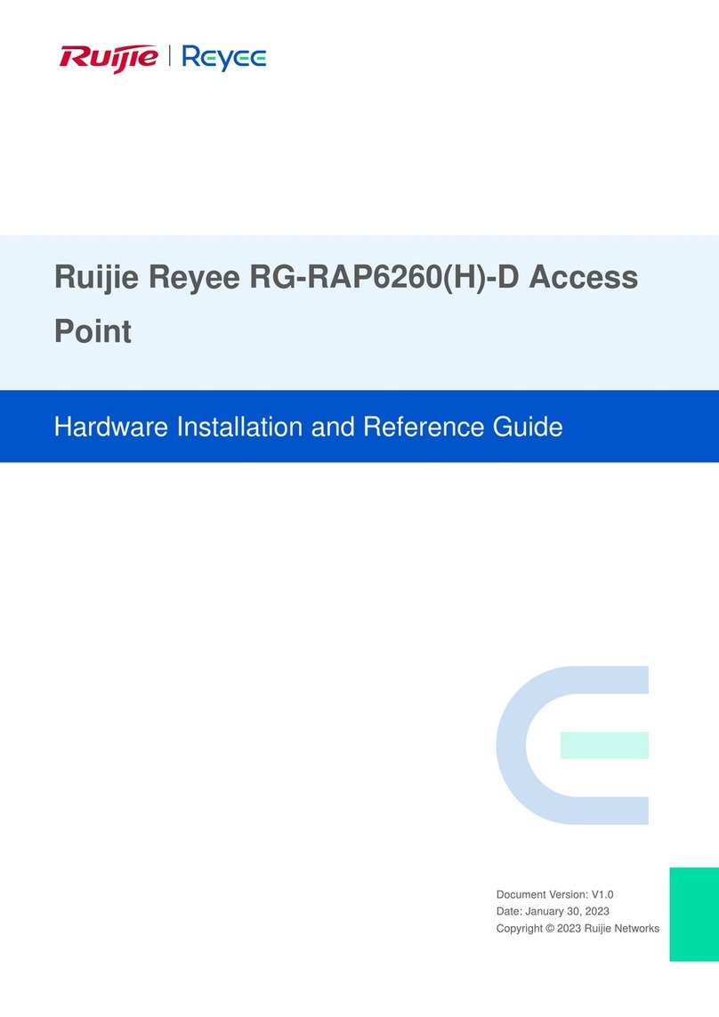 Ruijie Reyee RAP6260-D Hardware  installation and reference guide