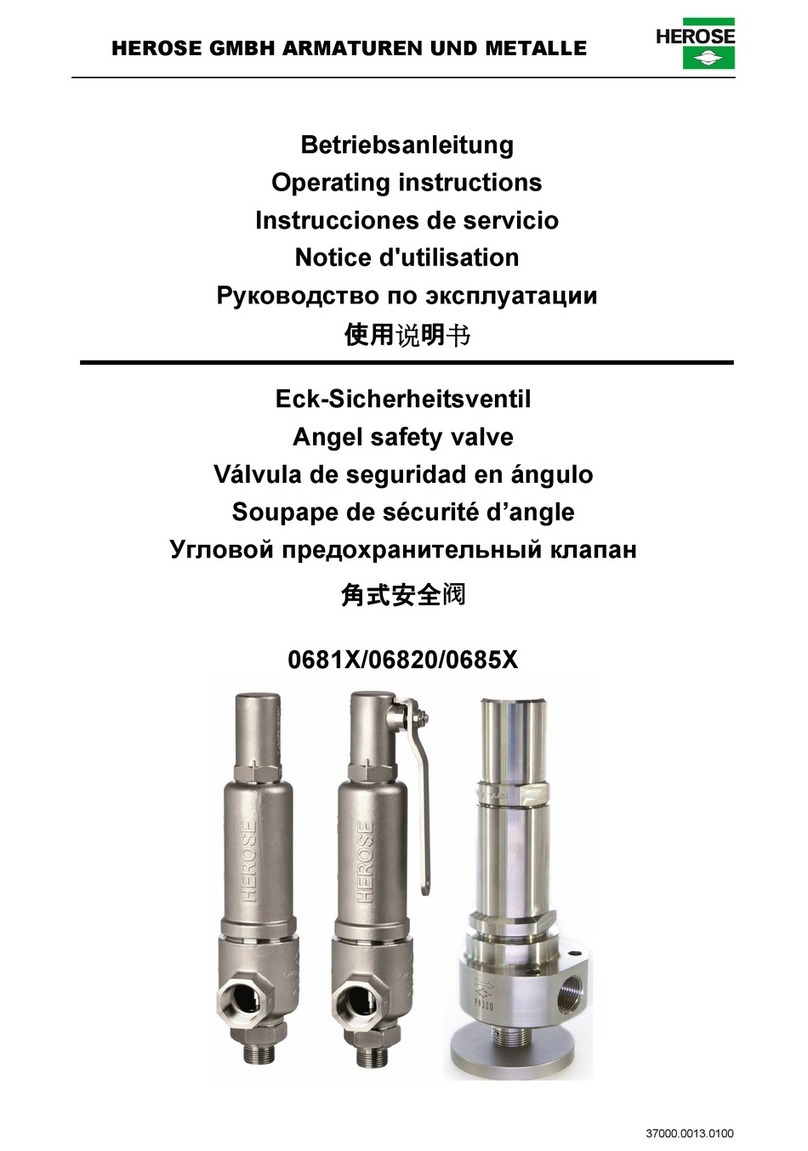 HEROSE 0681 Series operating instructions