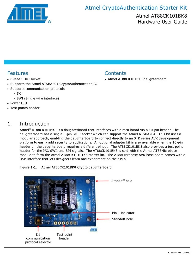 Atmel AT88CK101BK8 Installation manual