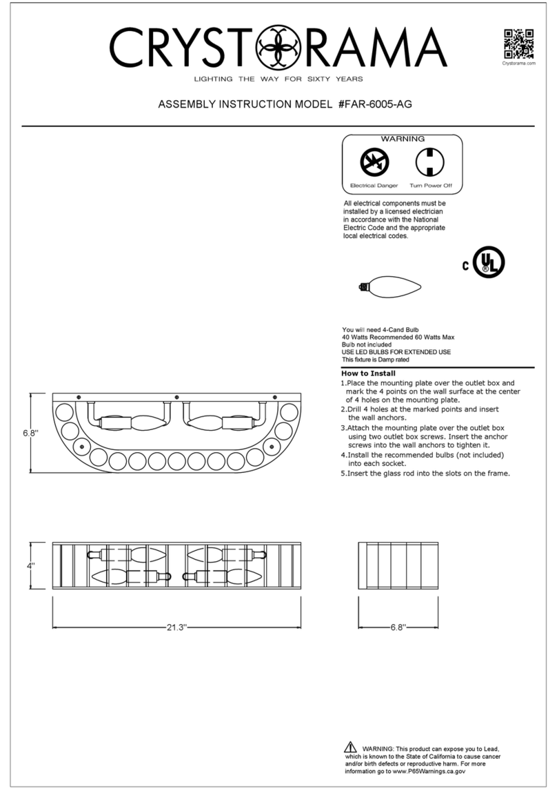 Crystorama Farris FAR-6005-AG User manual