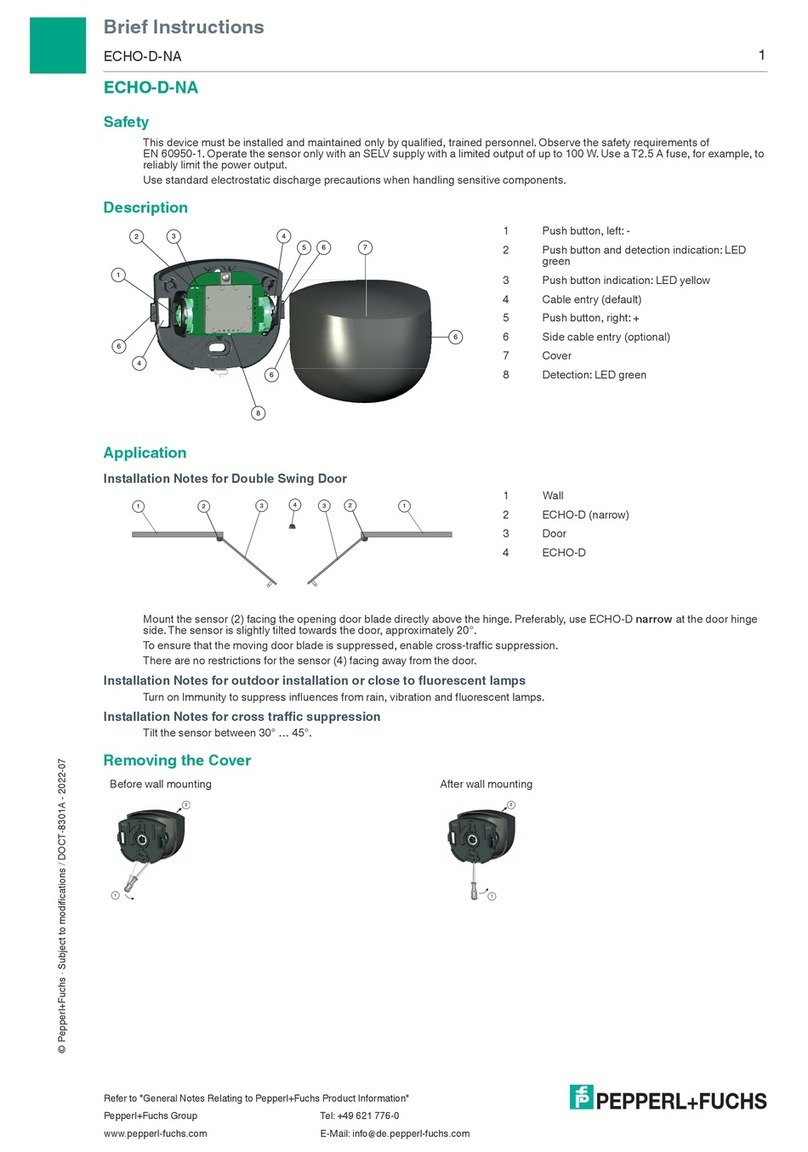 Pepperl+Fuchs ECHO-D-NA Reference guide
