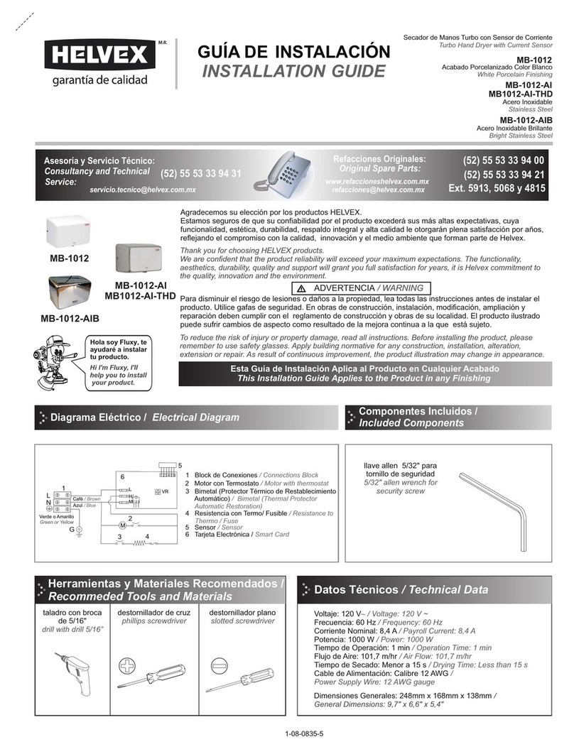 Helvex MB-1012 User manual