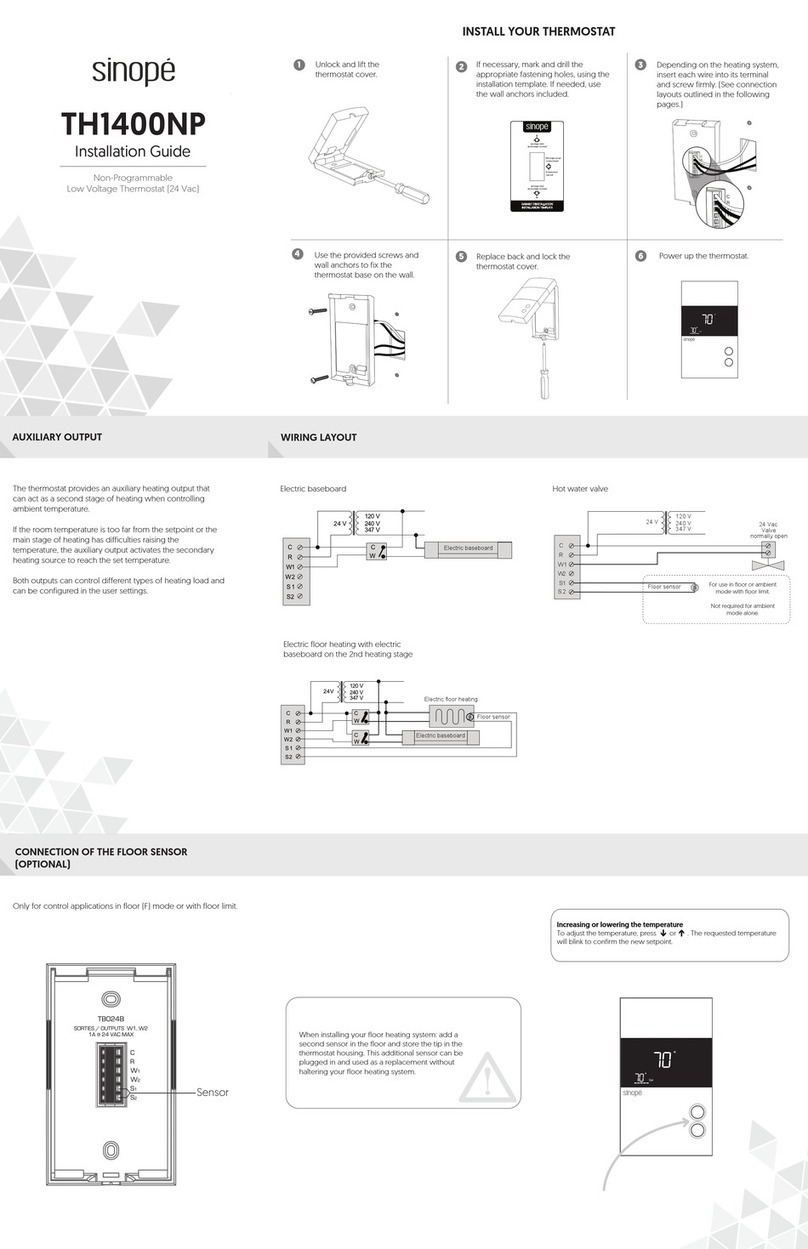 Sinope TH1400NP installation guide