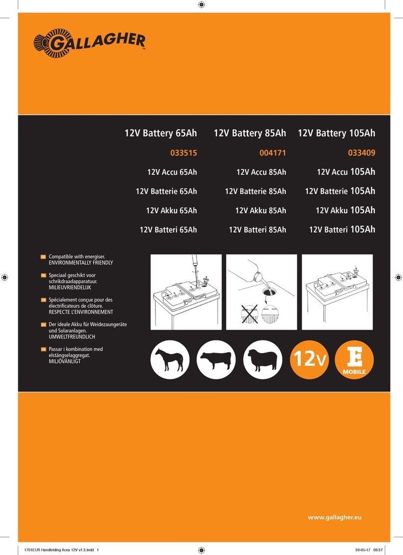 Gallagher 033515 instruction manual