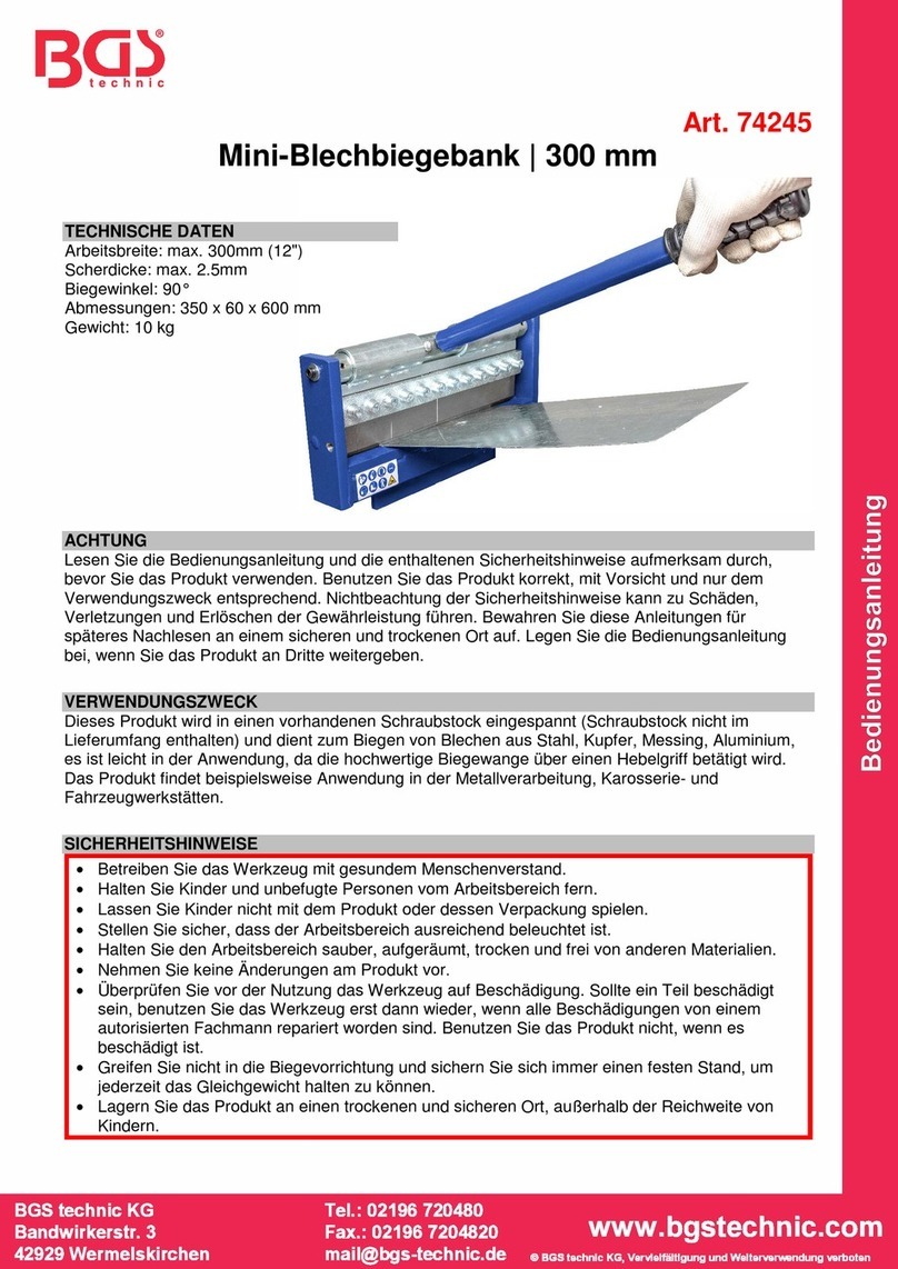 BGS technic 74245 User manual BGS technic 74245 User manual