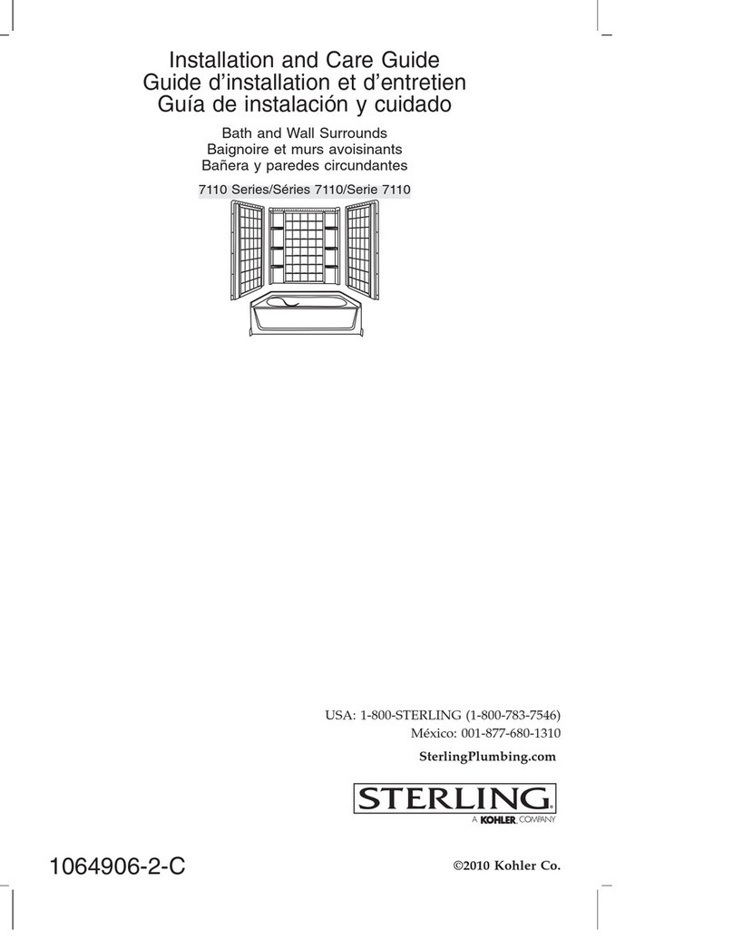 Kohler STERLING 71100120-96 Assembly instructions