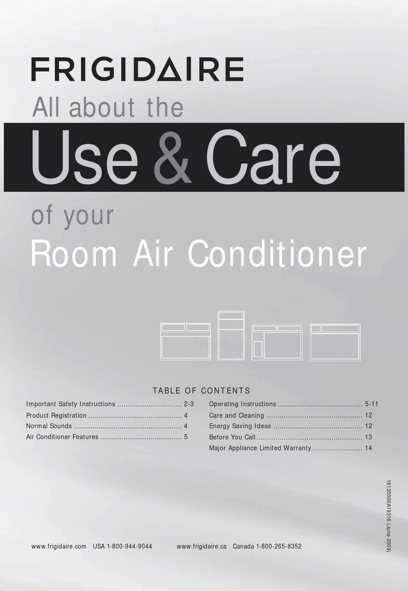 Frigidaire FHTC123WA2 Owner's manual