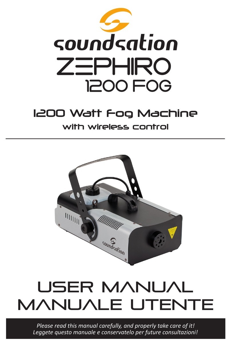 Sound Sation ZEPHIRO 1200 FOG user manual