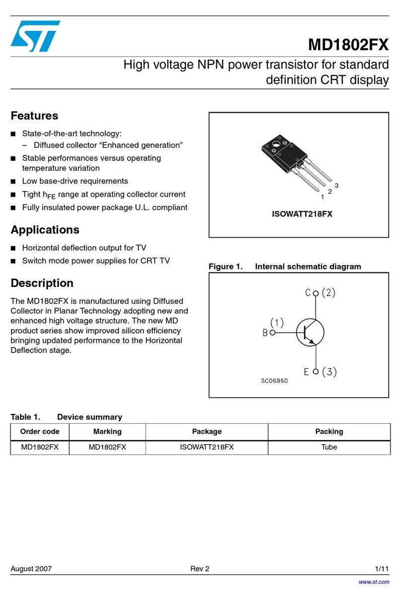 STMicroelectronics MD1802FX manual