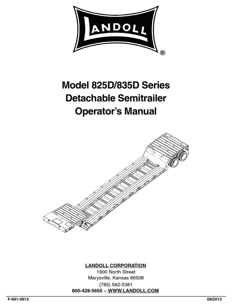 Landoll 825D Series Operator's manual