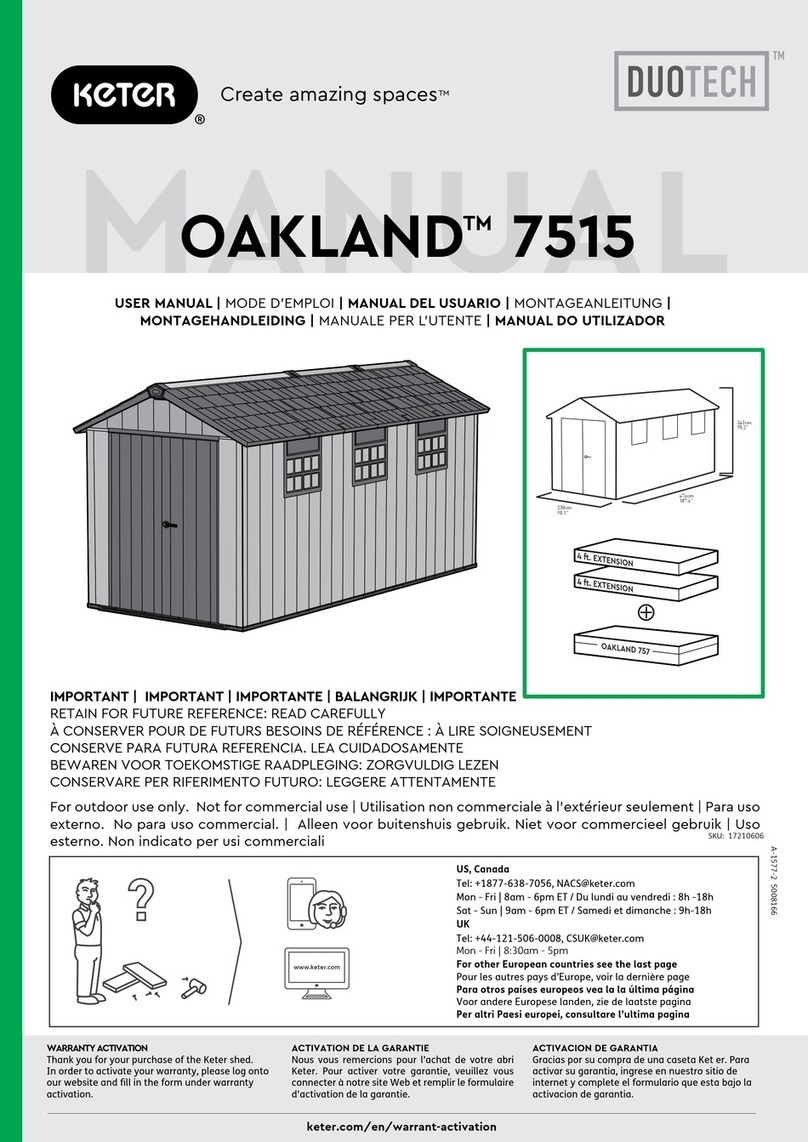 Keter DUOTECH OAKLAND 7515 User manual