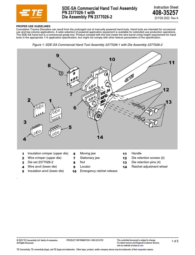 TE Connectivity 2377026-1 instruction sheet