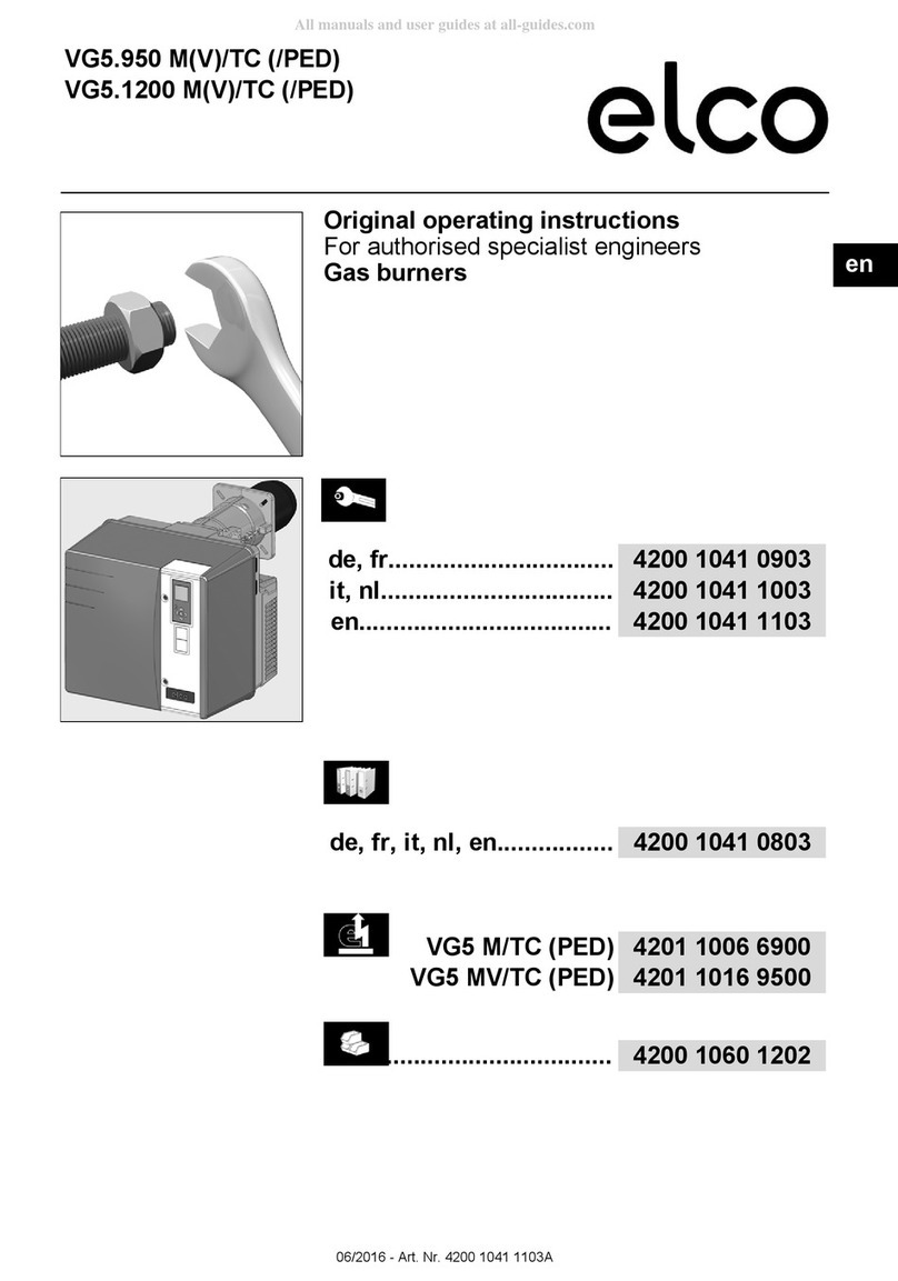elco VG5.950 M/TC User manual elco VG5.950 M/TC User manual