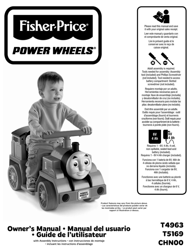 Fisher-Price POWER WHEELS T4963 User manual