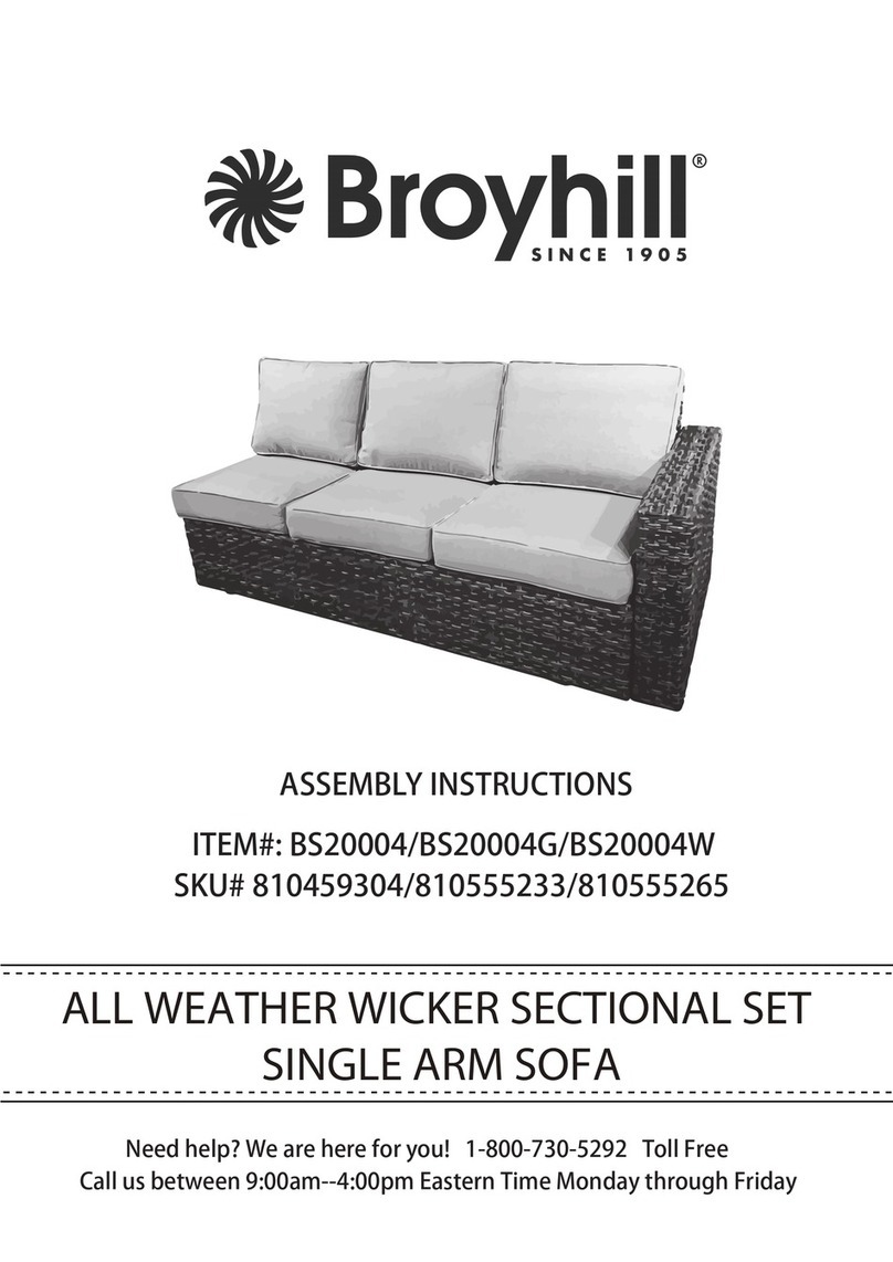 Broyhill Eagle Brooke BS20004G User manual Broyhill Eagle Brooke BS20004G User manual