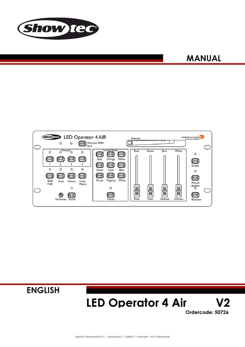 Show Tec LED Operator 4 Air V2 User manual