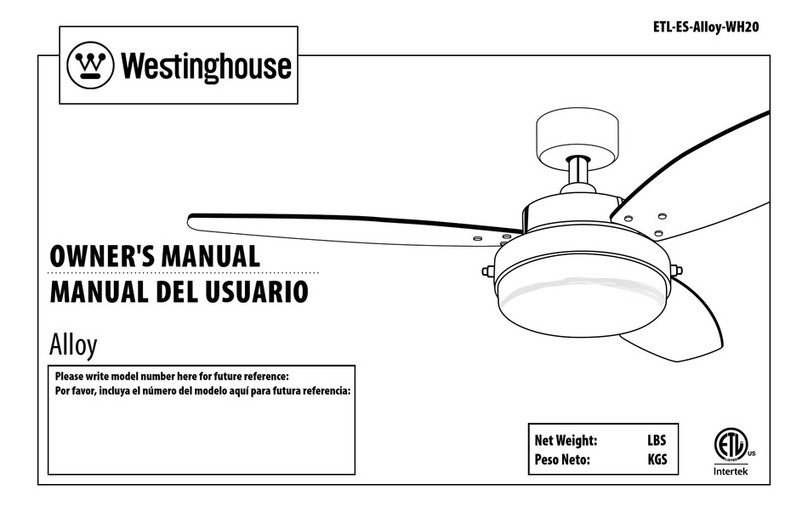Westinghouse ETL-ES-Alloy-WH20 owner's manual