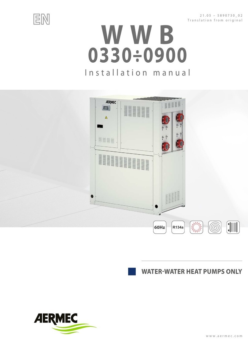 AERMEC WWB 0900 instruction manual