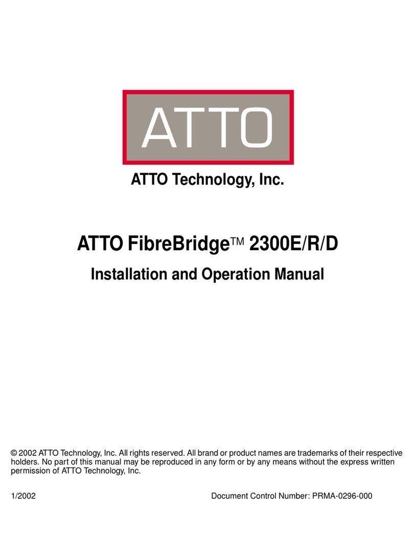 ATTO Technology FibreBridge 2300E User manual