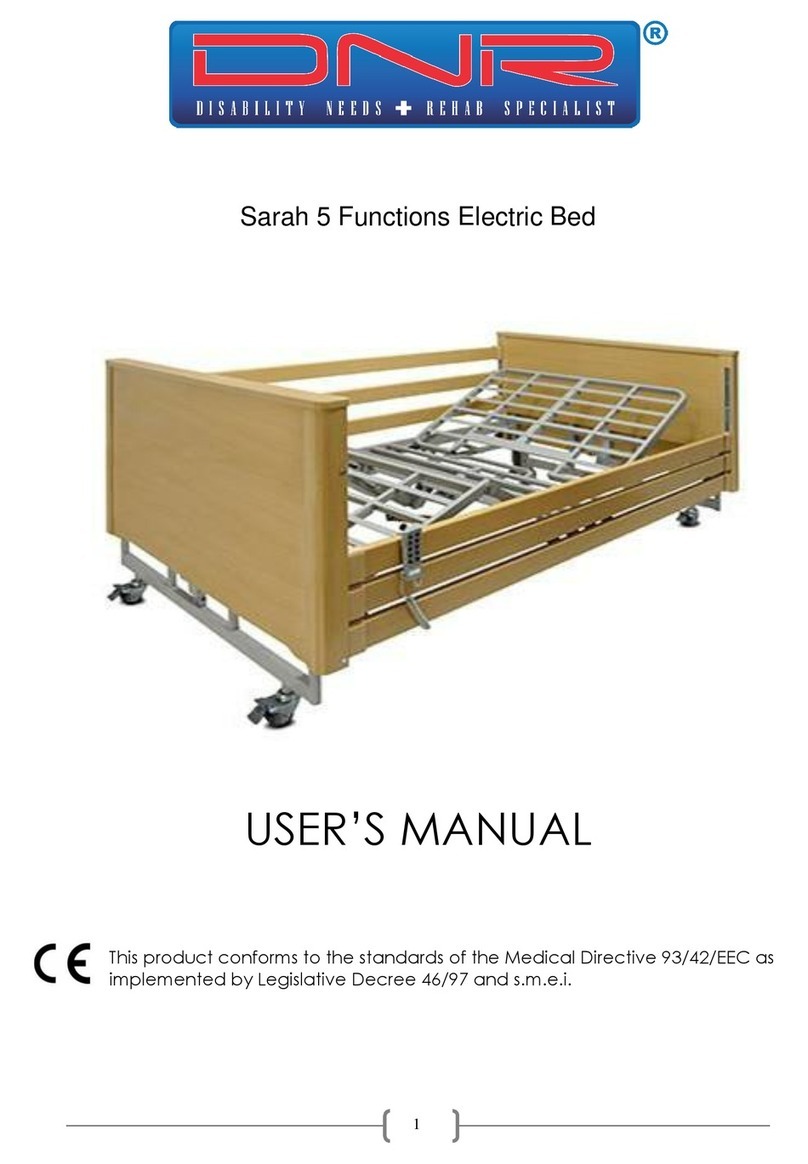 DNR Sarah 5 Functions Electric Bed user manual
