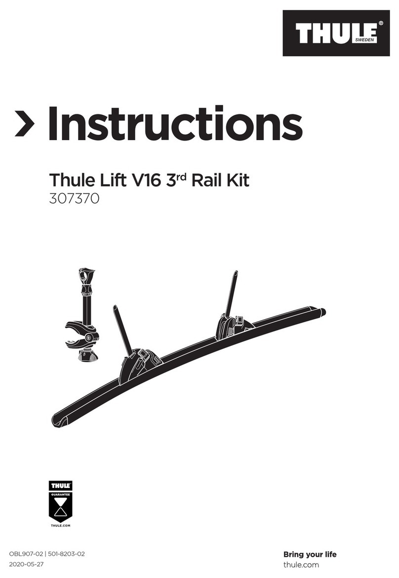 Thule Lift V16 3rd Rail Kit User manual