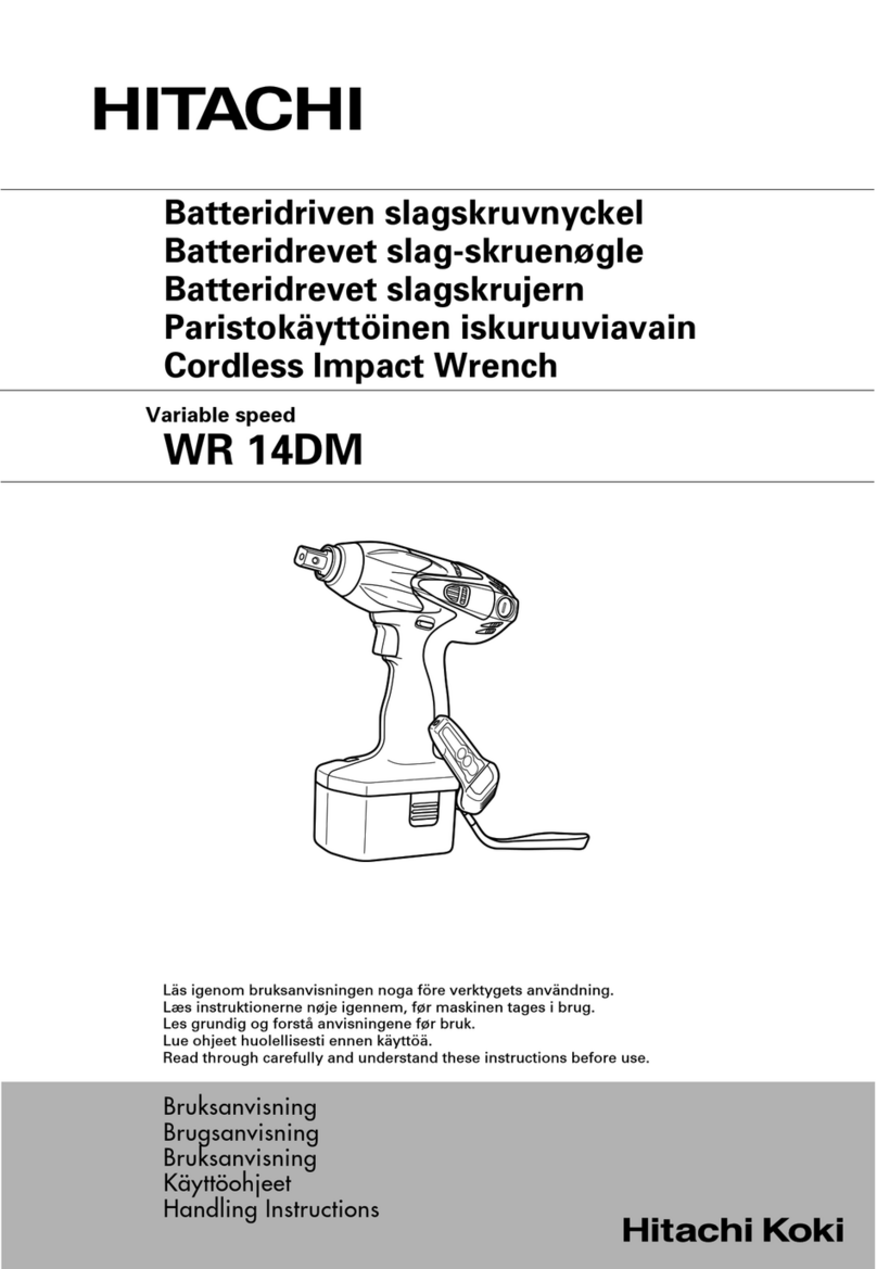 Hitachi Koki WR 14DM User manual