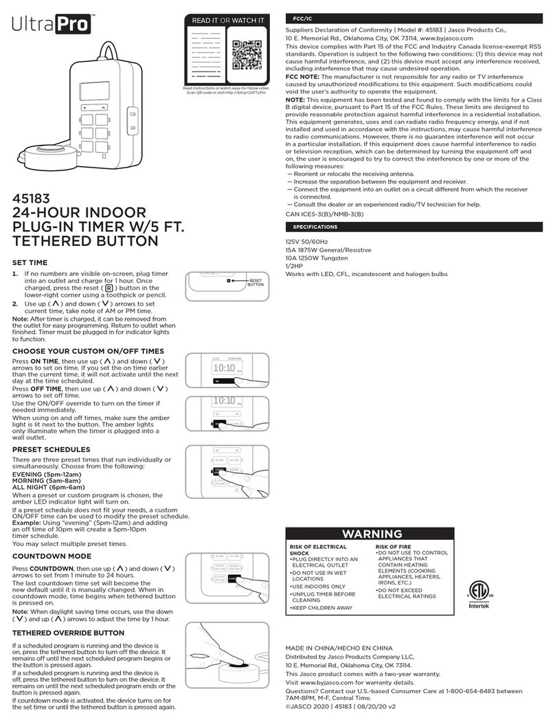 Jasco UltraPro 45183 User manual