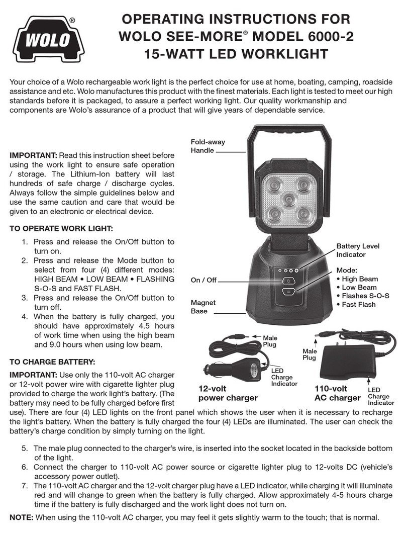 Wolo SEE-MORE 6000-2 operating instructions