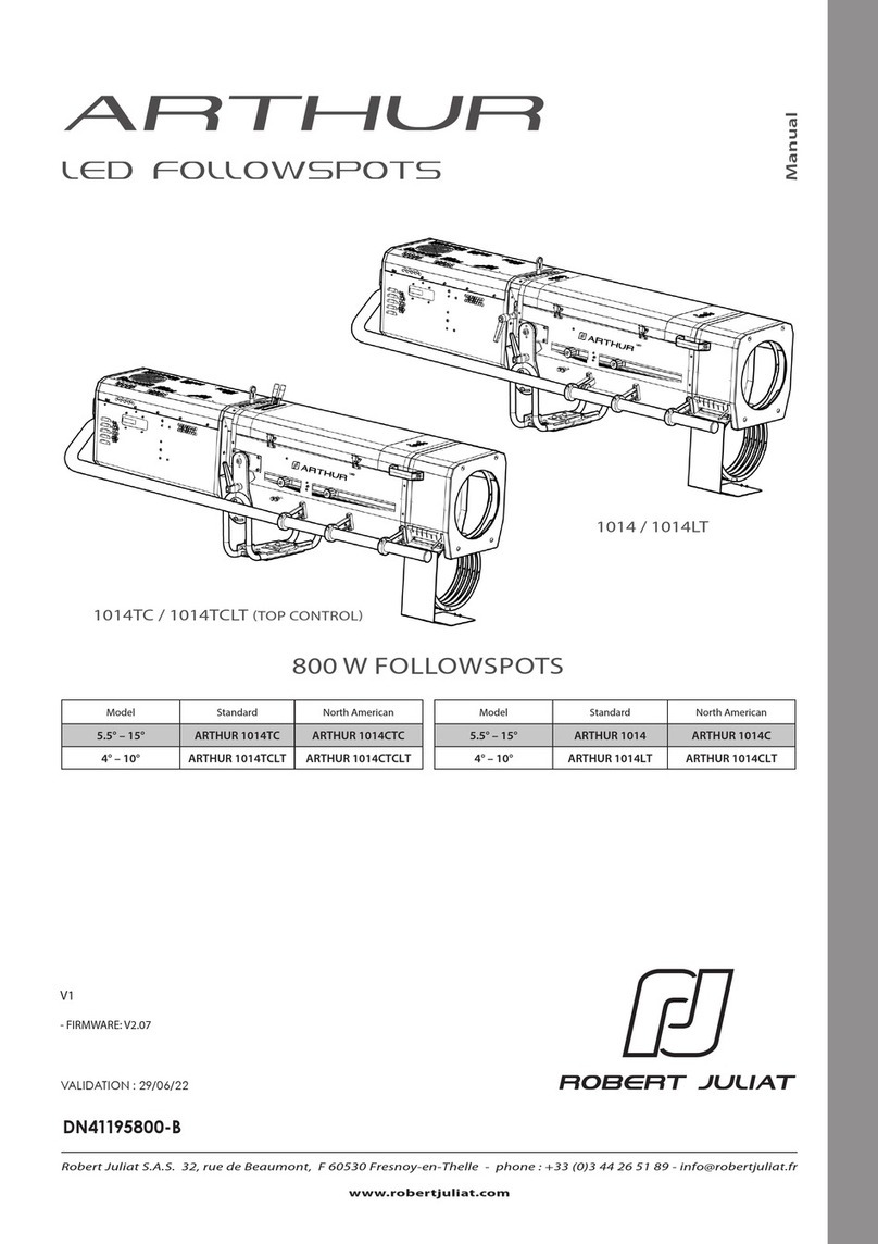 Robert Juliat ARTHUR 1014 manual
