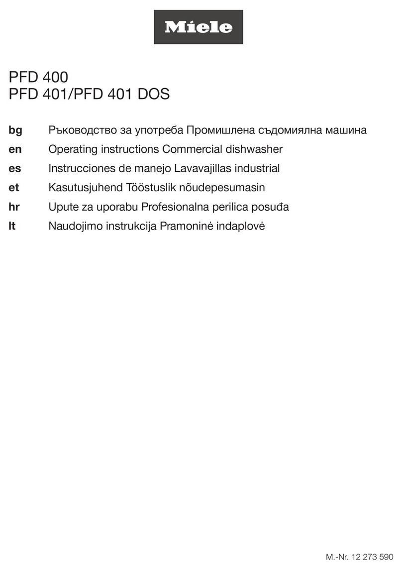 Miele PFD 400 operating instructions