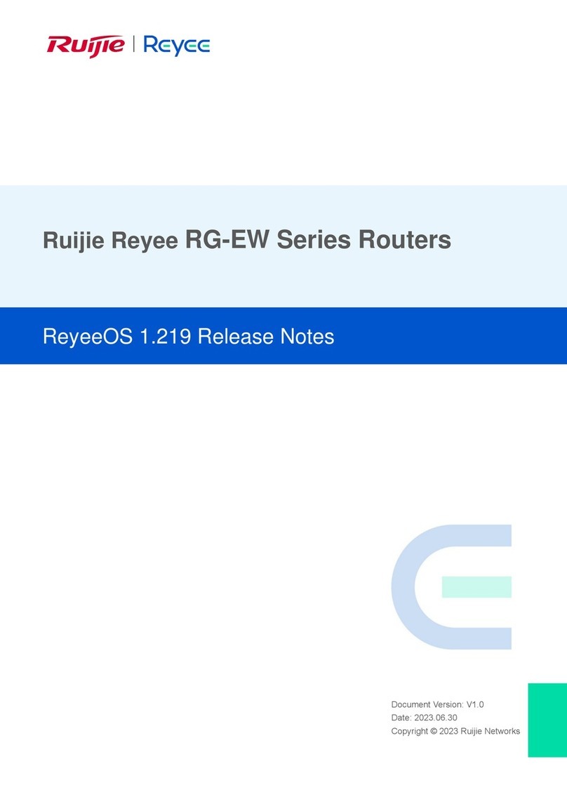 Ruijie Reyee RG-EW Series Release notes
