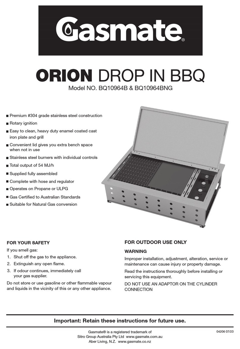 Gasmate ORION BQ10964B User manual