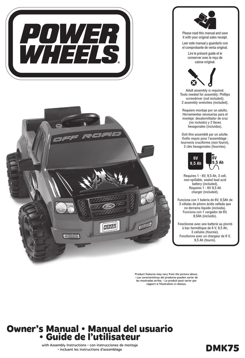 Fisher-Price POWER WHEELS DMK75 owner's manual Fisher-Price POWER WHEELS DMK75 owner's manual