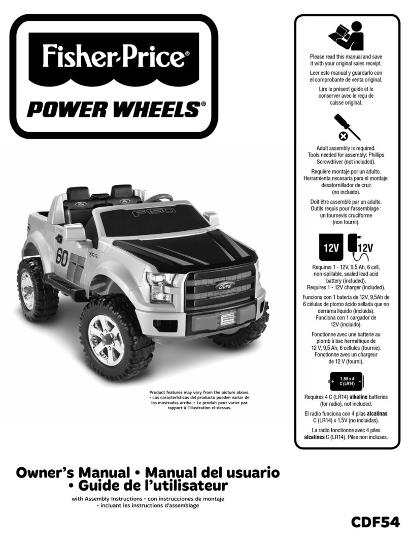 Fisher-Price POWER WHEELS CDF54 owner's manual