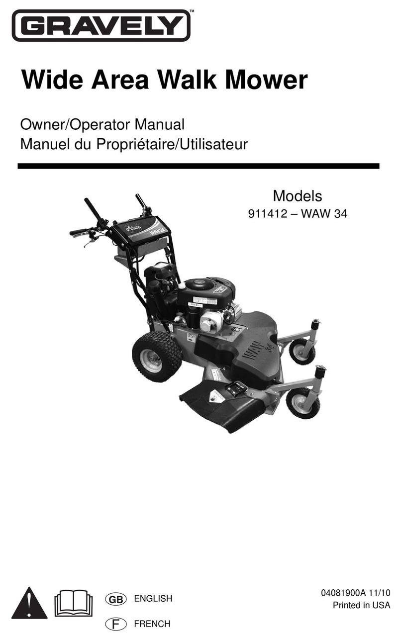 Gravely WAW 34 Owner's/operator's manual