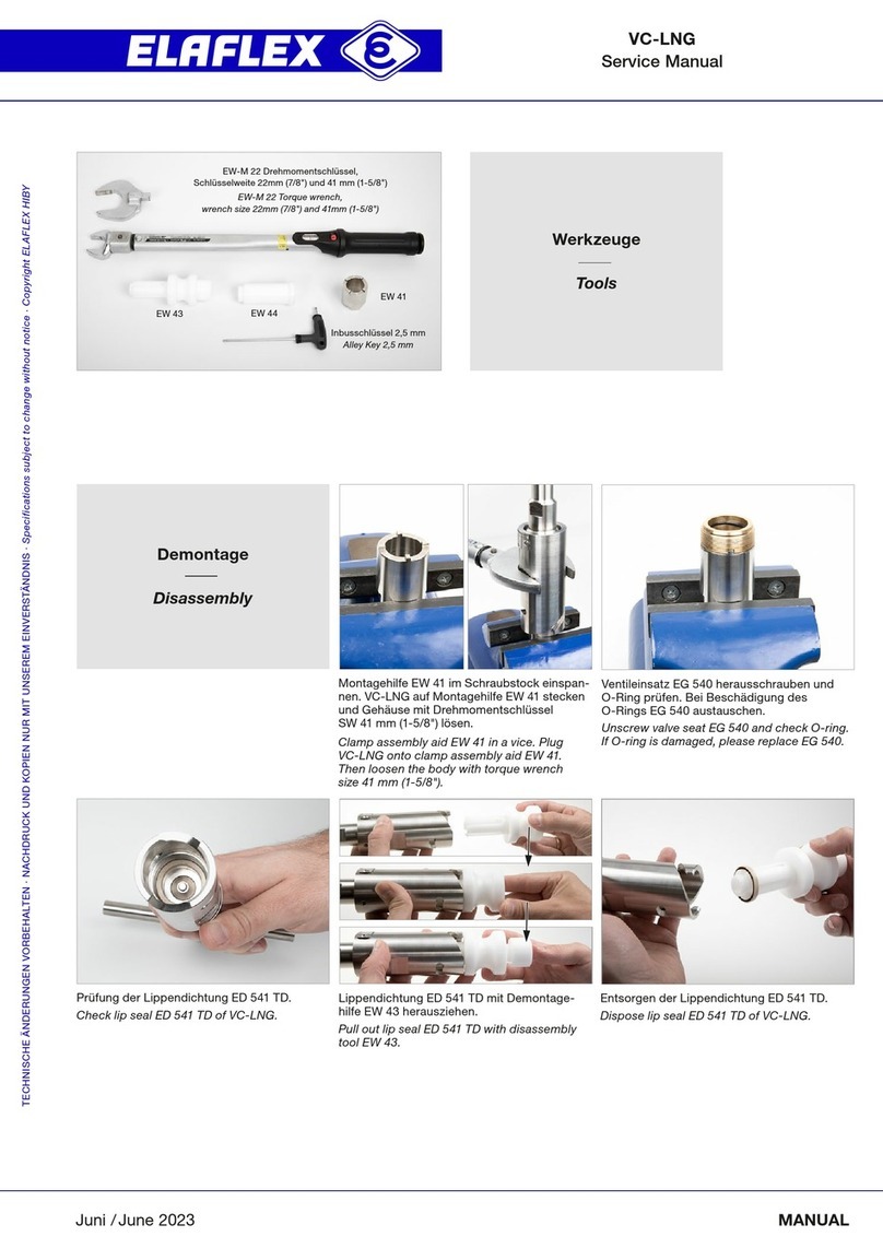 Elaflex VC-LNG Service manual
