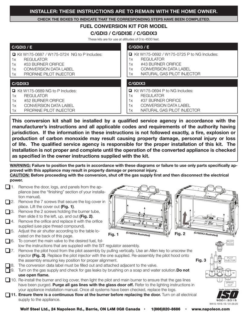 Napoleon W175-0689 User manual