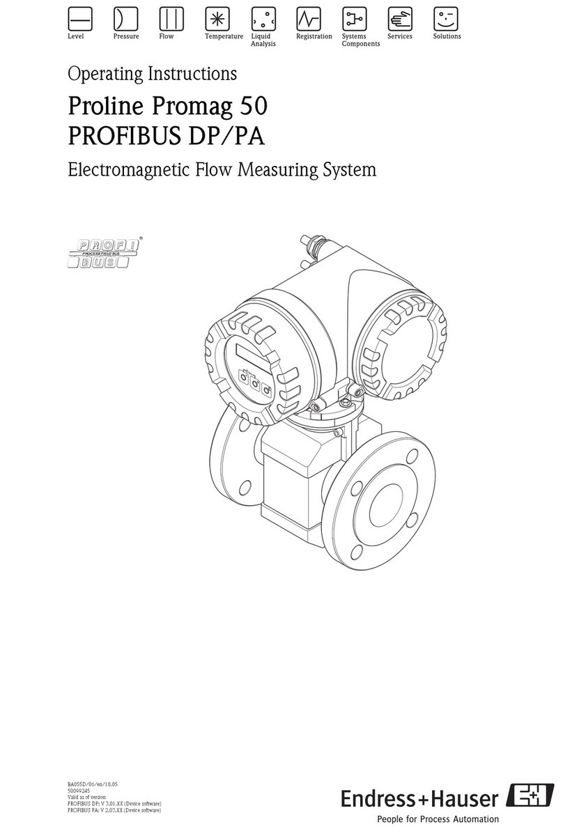 Endress+Hauser Proline Promag 50 User manual