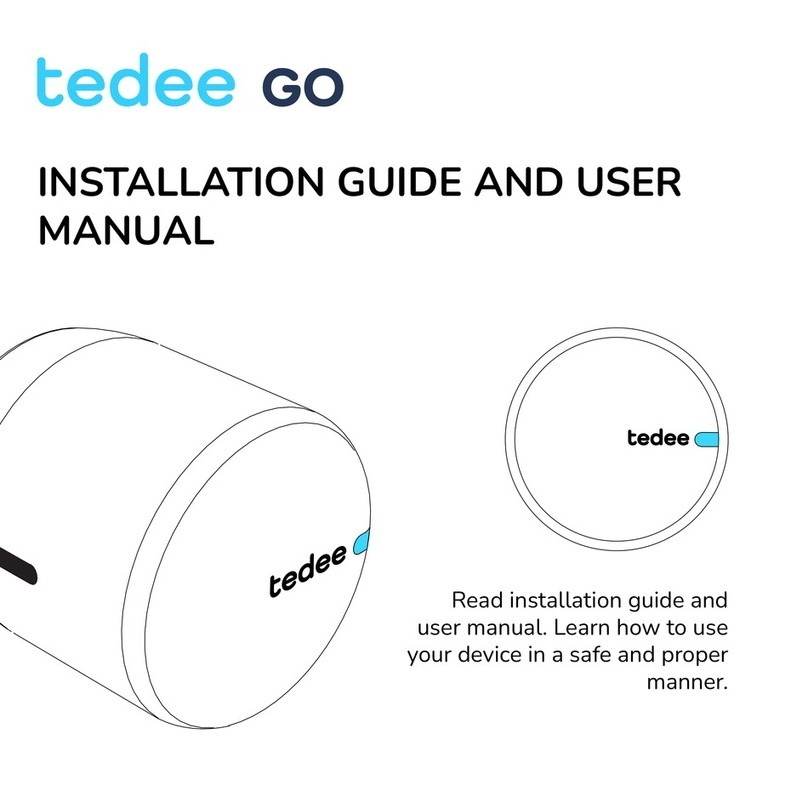 tedee GO TLV2.0 Assembly instructions