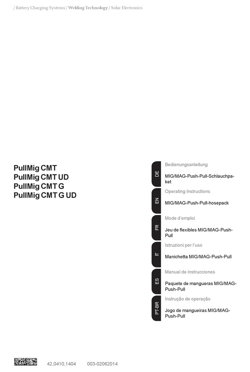 FRO­NIUS PullMig CMT operating instructions