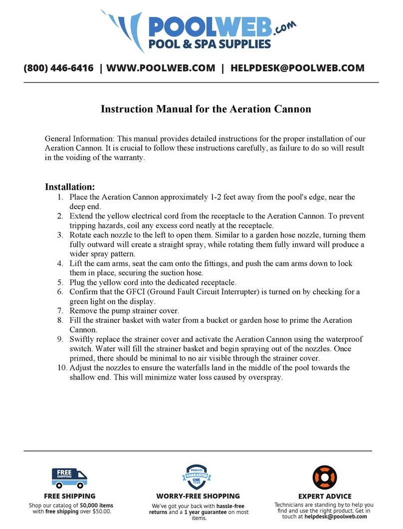 Poolweb AQWC101520A-V01 instruction manual